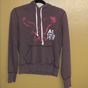 American Eagle Brown hoodie size small
